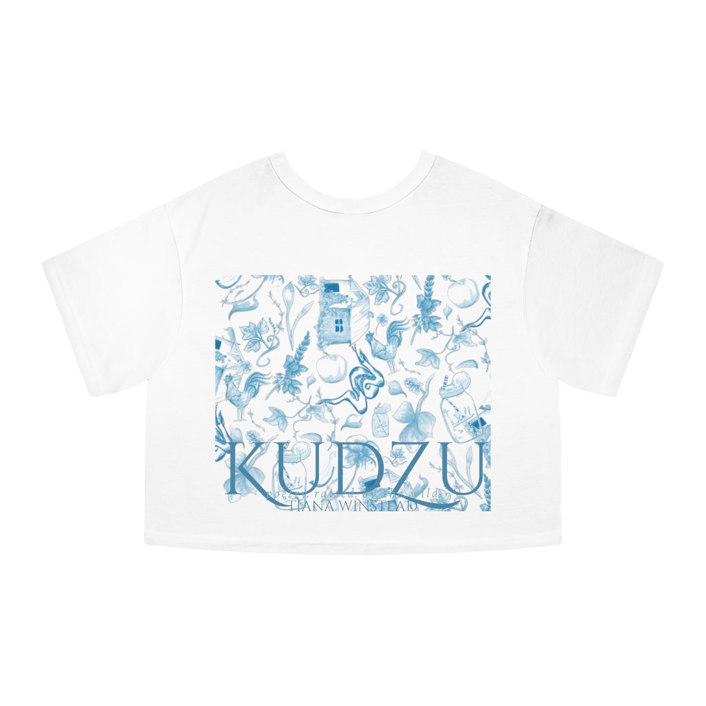 Kudzu Floral Heritage Cropped T-Shirt for Women